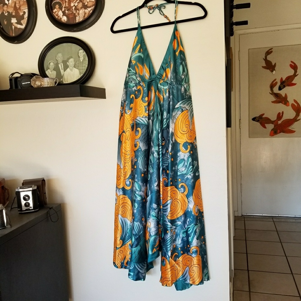 BNWOT Sexy Boho Flirty Beachy Koi Party Dress
